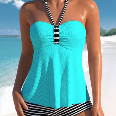 Halter Two-Piece Beach Swimwear