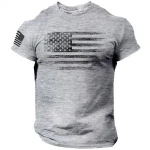American Flag Print Short-Sleeve Tee