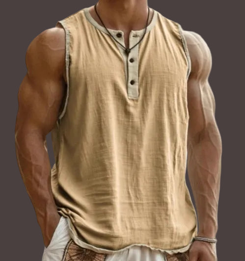 Sleeveless Cotton Tank Top