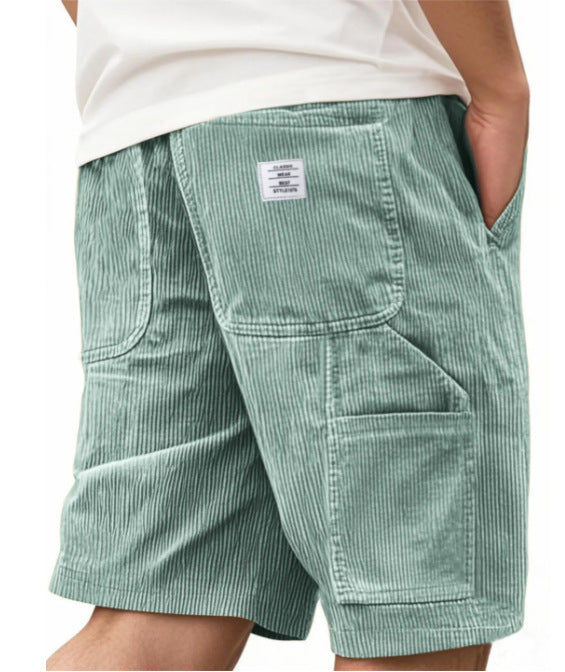 Vintage Multi-Pocket Straight Leg Style Shorts