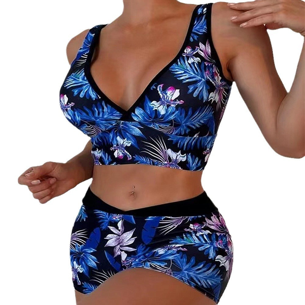 Graphic Print Two-Piece Swimsuit