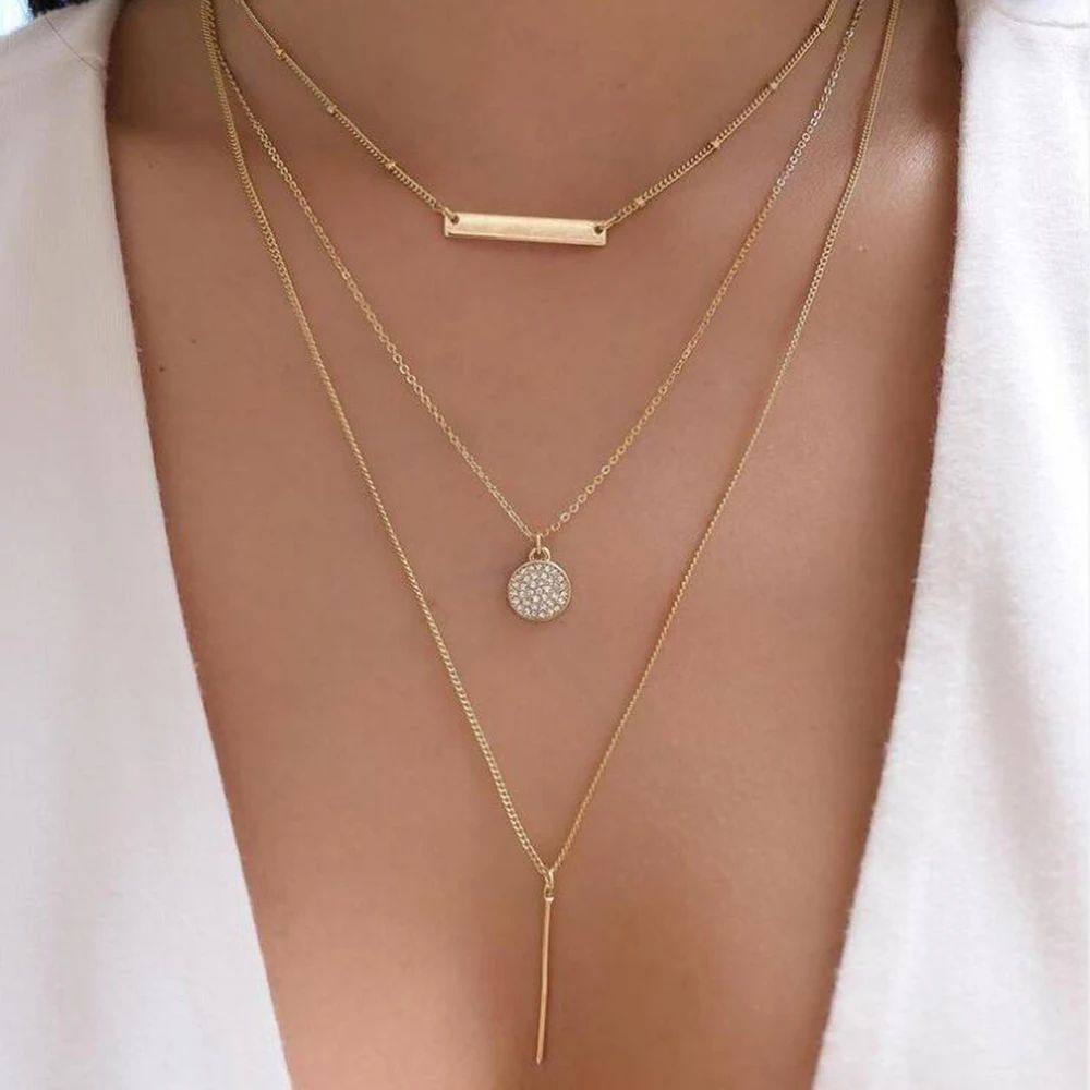 Gold Titanium Steel Necklace