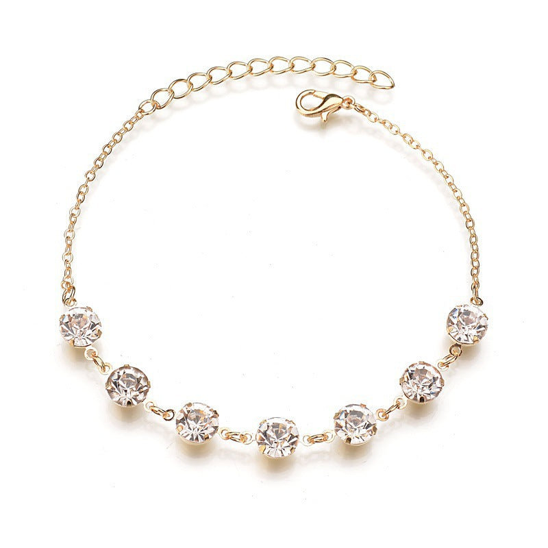 Double Layer Fishbone Chain Anklet