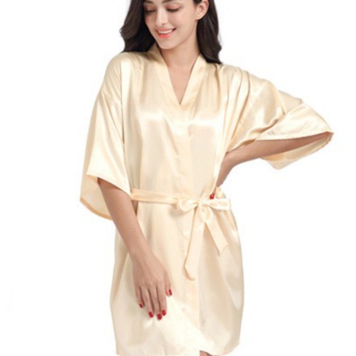 Plus-Size Silk Bridal Robe
