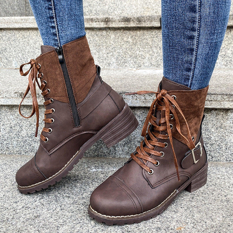 Lace-Up Ankle Boots
