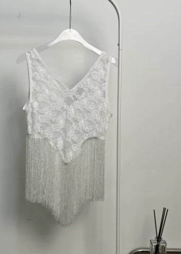 Sheer Lace Cami Slip Dress