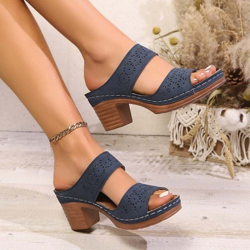 Chunky Heel Sandal