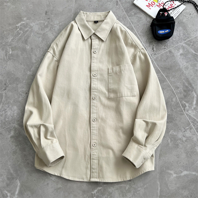 Cotton Loose Fit Long Sleeve Shirt