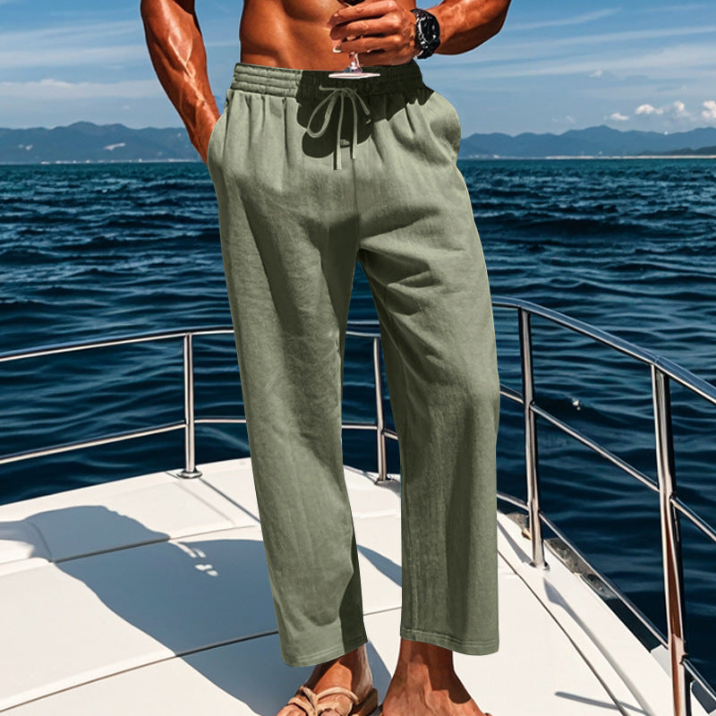 Linen Relaxed Straight Pants