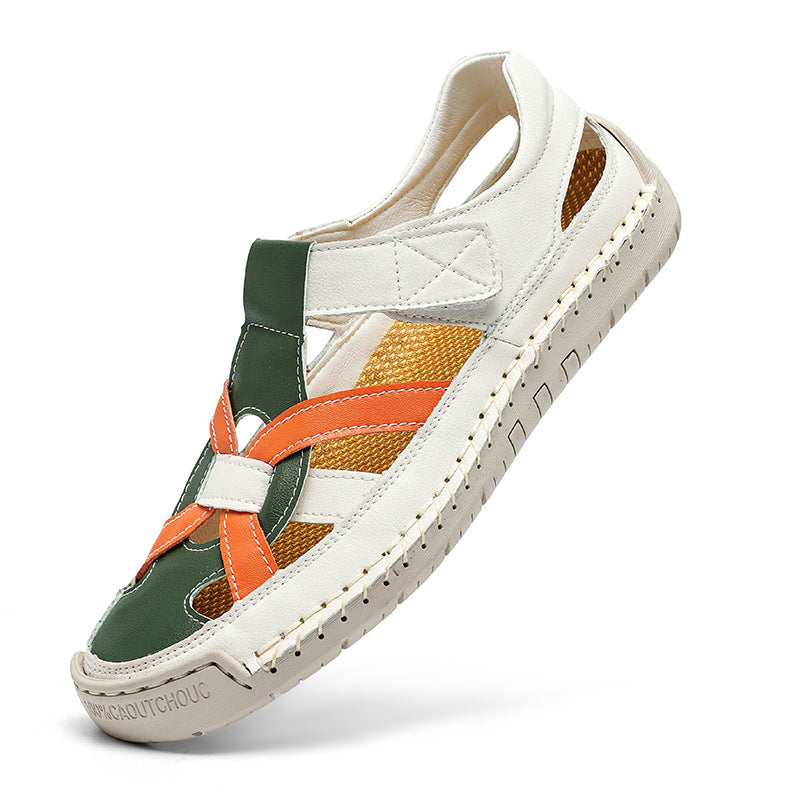 New Roman-style Flat Woven Soft-sole