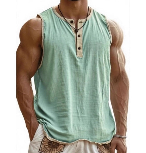 Sleeveless Cotton Tank Top